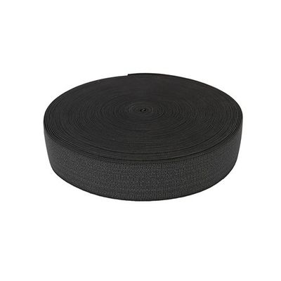 সোফা আনুষাঙ্গিক জন্য কিডস Trampoline Webbing প্রস্থ 5cm রঙ কালো মালয়েশিয়া রাবার সরবরাহকারী