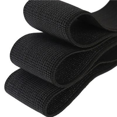 সোফা আনুষাঙ্গিক জন্য কিডস Trampoline Webbing প্রস্থ 5cm রঙ কালো মালয়েশিয়া রাবার সরবরাহকারী