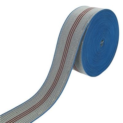 উচ্চ মানের সোফা ইলাস্টিক বয়ন-করা বস্ত্ু 50mm নীল রঙ ভাল রাবার দ্বারা তৈরি সরবরাহকারী
